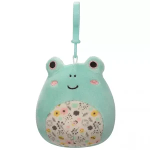 Adorable Squishmallows Soft Toy Clip Fried Frog 9cm (SQCP00179)